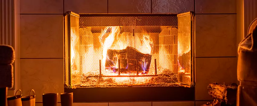 Mendota Hearth Landscape Fireplace Installation in Odessa, Texas