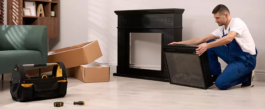 Old Rusted Metal Fireplace Repair And Replacement in Odessa, TX