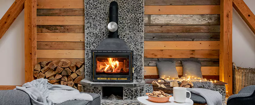 Thelin Hearth Products Direct Vent Gas Stove Fireplace Inspection in Odessa, Texas